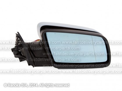 BMW 5 E60 04->10 spogulis R elektro apsildāms gruntēts sfērisks zils stikls pielokāms ar atmiņu 11pins