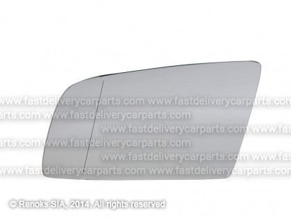 BMW 5 E60 04->10 стекло зеркала с рамкой L с обогревом сферическое