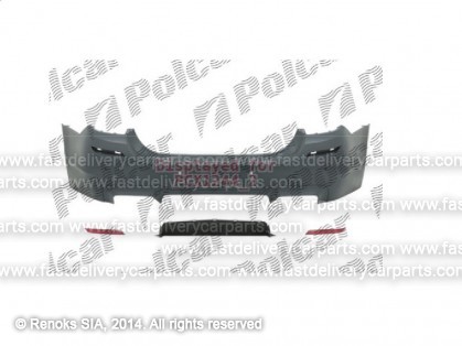 BMW 5 F10 09->17 bamperis aizmugures komplekts gruntēts ar sensoru caurumiem type M5 komplektā 5gab