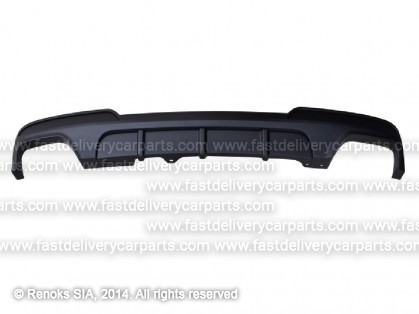 BMW 5 F10 09->17 bamperis aizmugures spoileris melns type M-Performance