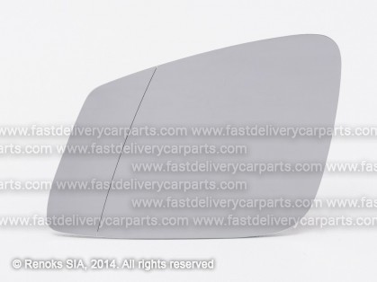 BMW 5 F10 09->17 mirror glass with holder L heated aspherical