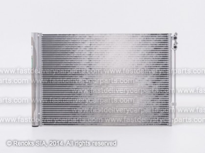 BMW 5 F10 09->17 condenser 660X470X16 with integrated receiver dryer 2.0D/3.0D