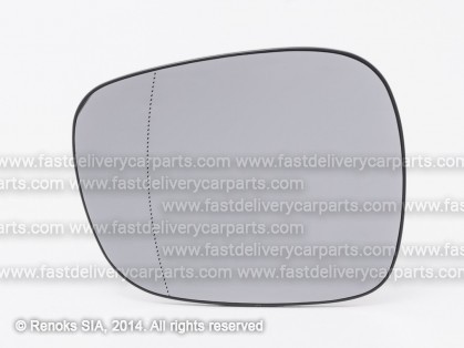 BMW X1 E84 09->15 mirror glass with holder L heated aspherical 2pins 09->12