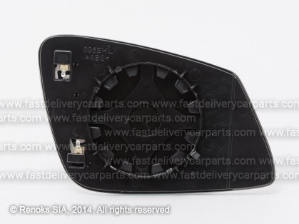 BMW X1 E84 09->15 mirror glass with holder L heated aspherical 2pins 12->15