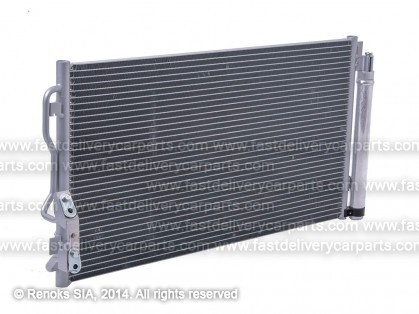 BMW 3 F30 12->19 condenser 640X350X16 with receiver dryer 1.5/1.6/3.0/2.0D/3.0D SRLine