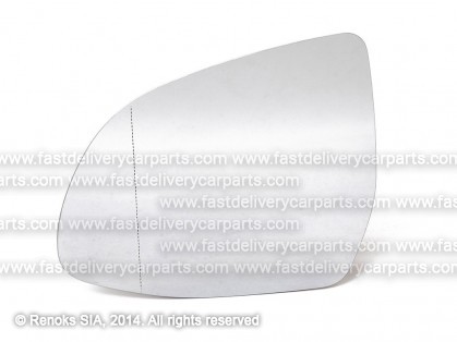 BMW X5 F15 13-> spoguļa ieliktnis L apsildāms sfērisks 2pins