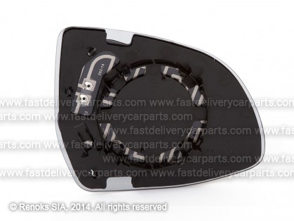 BMW X5 F15 13-> spoguļa ieliktnis L apsildāms sfērisks 2pins