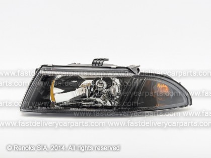 MT Carisma 96->04 head lamp L H4 98->04 black rim electrical DEPO