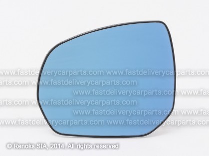 CT C4 Picasso 06->13 spoguļa ieliktnis L apsildāms liekts zils stikls