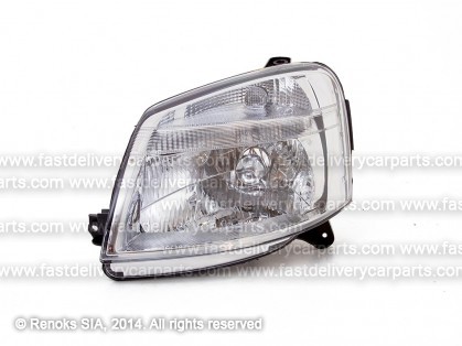 PG Partner 02->08 head lamp L H4 with motor