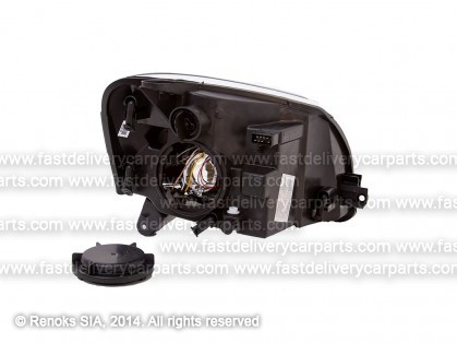 PG Partner 02->08 head lamp L H4 with motor
