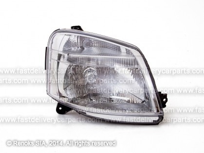 PG Partner 02->08 head lamp R H4 with motor
