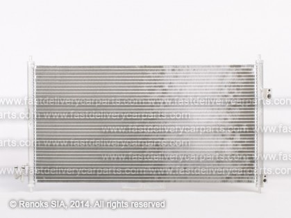 NS Xtrail 01->03 radiators KOND 730X360X16 ar sausinātāju 2.2D/2.5