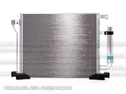 NS Juke 14->19 radiators KOND 490X415X12 ar sausinātāju 1.2/1.6/1.5D SRLine