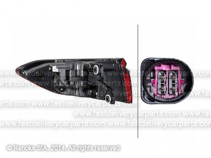 AD A8 17->21 aizmugures lukturis stūris L LED HELLA 2SD 013 094-611