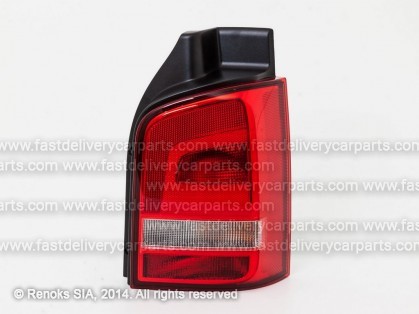 VW Transporter 09->15 tail lamp R white/red with bulb holders HELLA 2SK 010 318-081