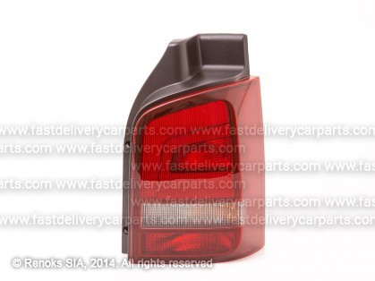 VW Transporter 09->15 tail lamp R smoked/red with bulb holders HELLA 2SK 010 318-101