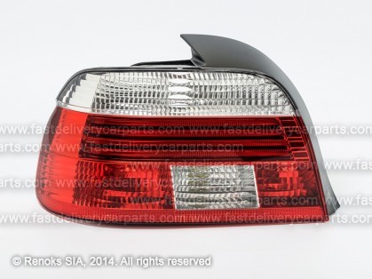 BMW 5 E39 00->04 aizmugures lukturis SED L balts/sarkans HELLA 2VP 008 272-211