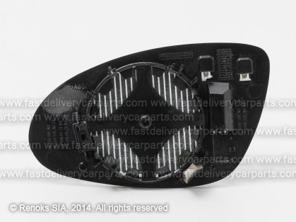 MB CLS C219 04->11 mirror glass with holder R heated aspherical A2218100221