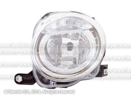 FT 500 07->15 head lamp low beam L H7 silver rim with motor TYC