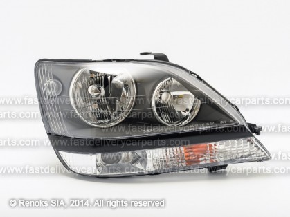 LX RX 99->03 фара R темная SAE USA type DEPO
