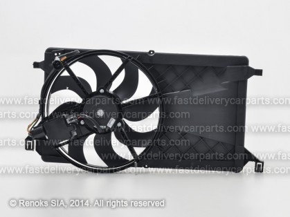 FD Focus 04->08 ventilators ar difuzoru 385mm 350W 2pin ar vadibas moduli