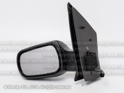 FD Fiesta 02->05 зеркало L электрическое с обогревом черное гнутое 5pins