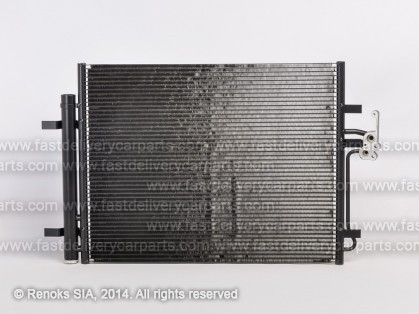 FD S-MAX 06->10 condenser 626X471X16 with integrated receiver dryer 1.6/2.0/2.3/2.5/1.6-2.2D