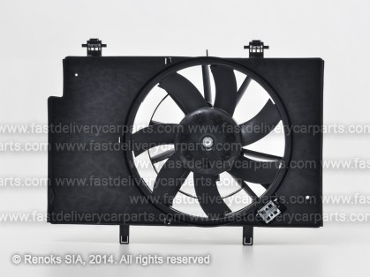 FD Fiesta 08->13 ventilators ar difuzoru 340mm 380W 2pin+2pin ar rezistoru SRLine