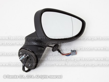 FD Fiesta 08->13 spogulis R elektro apsildāms gruntēts sfērisks ar pagriezienu pielokāms 8pins