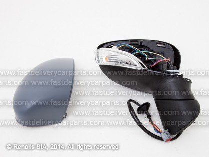 FD Fiesta 08->13 spogulis R elektro apsildāms gruntēts sfērisks ar pagriezienu pielokāms 8pins