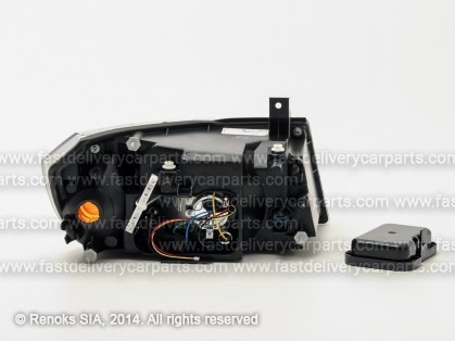 FD Transit 00->06 head lamp L H4 black rim 00->02 electrical TYC