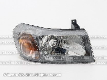 FD Transit 00->06 head lamp R H4 black rim 00->02 electrical TYC