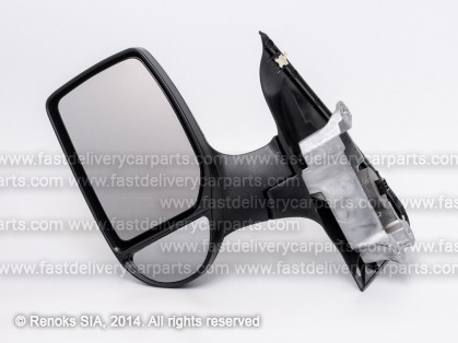 FD Transit 00->06 mirror L electrical heated black convex 5pins short
