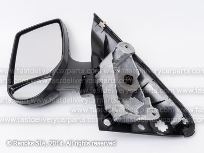 FD Transit 00->06 mirror L electrical heated black convex 5pins short