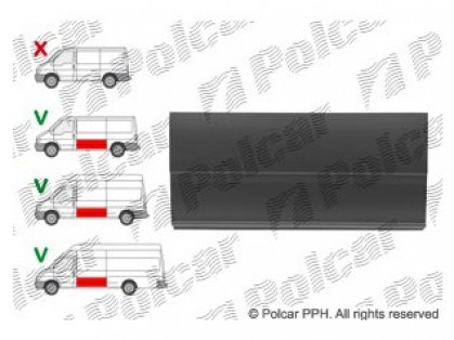 FD Transit 00->06 ремонтная часть бок 970MM L