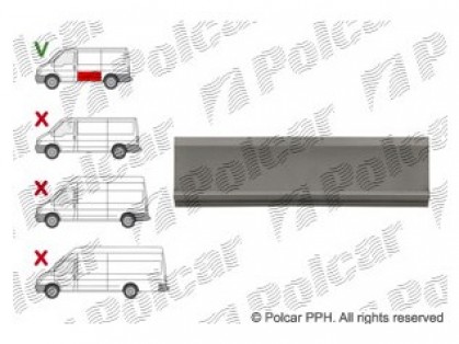 FD Transit 00->06 remontdaļa sāns L īsajai bāzei apakšas daļa L1184MM H302MM