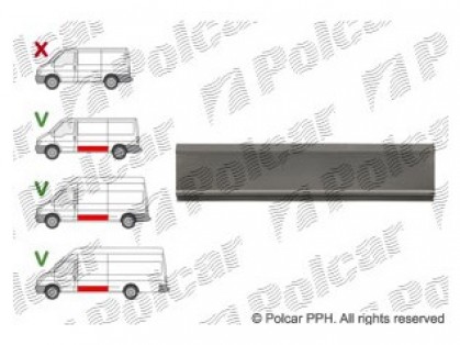 FD Transit 00->06 side plate L for long model kower part