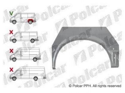 FD Transit 00->06 arka aizmugures L īsajam modelim galvanizēta KK