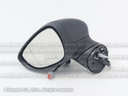 FD Fiesta 13->17 spogulis L elektro apsildāms melns sfērisks ar pagriezienu 6pins