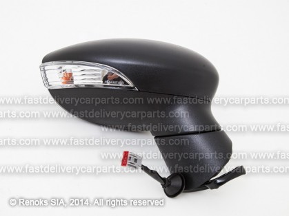 FD Fiesta 13->17 spogulis R elektro apsildāms melns sfērisks ar pagriezienu 6pins