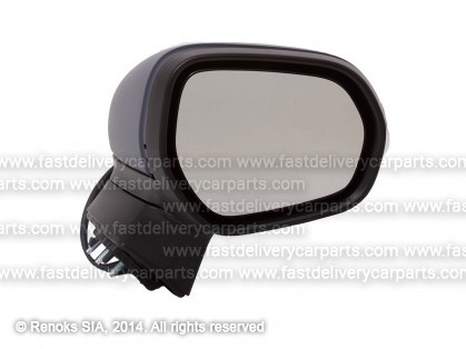 FD Fiesta 17-> spogulis R elektro apsildāms melns liekts ar pagriezienu