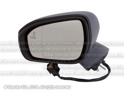 FD Mondeo 15->22 spogulis L elektro apsildāms gruntēts sfer pielokāms izgaism aklā zona gruntēts kāja 13pins