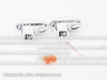 HN Accord 03->08 pagrieziens CRISTAL gaišs hroms komplekts