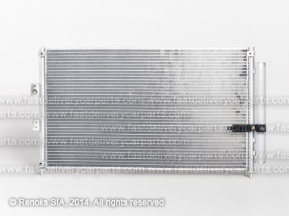 HN Civic 05->11 condenser 675X380X16 with integrated receiver dryer 1.3 KOYO