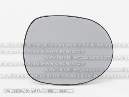 HN Civic 05->11 mirror glass with holder R heated convex HB