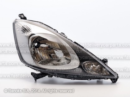 HN Jazz 08->11 head lamp R H4 with motor TYC