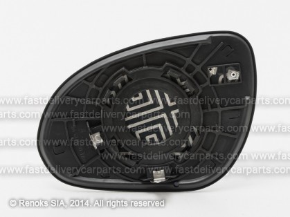 HY i30 07->12 mirror glass with holder R heated convex