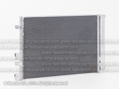 HY i20 08->12 condenser 520X380X16 with integrated receiver dryer 1.6D KOYO