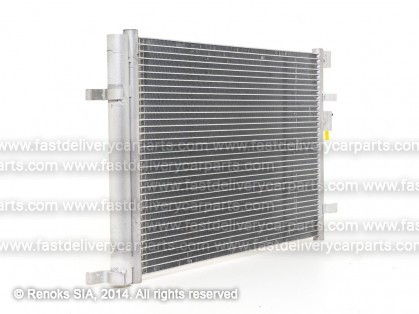 HY i20 08->12 condenser 530X355X17 with integrated receiver dryer 1.2/1.4/1.6 SRLine